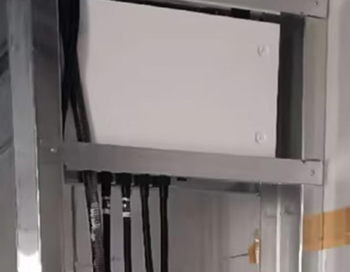 Lay the pipeline along the distribution box to the end